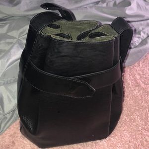 Black vintage LV shoulder bag